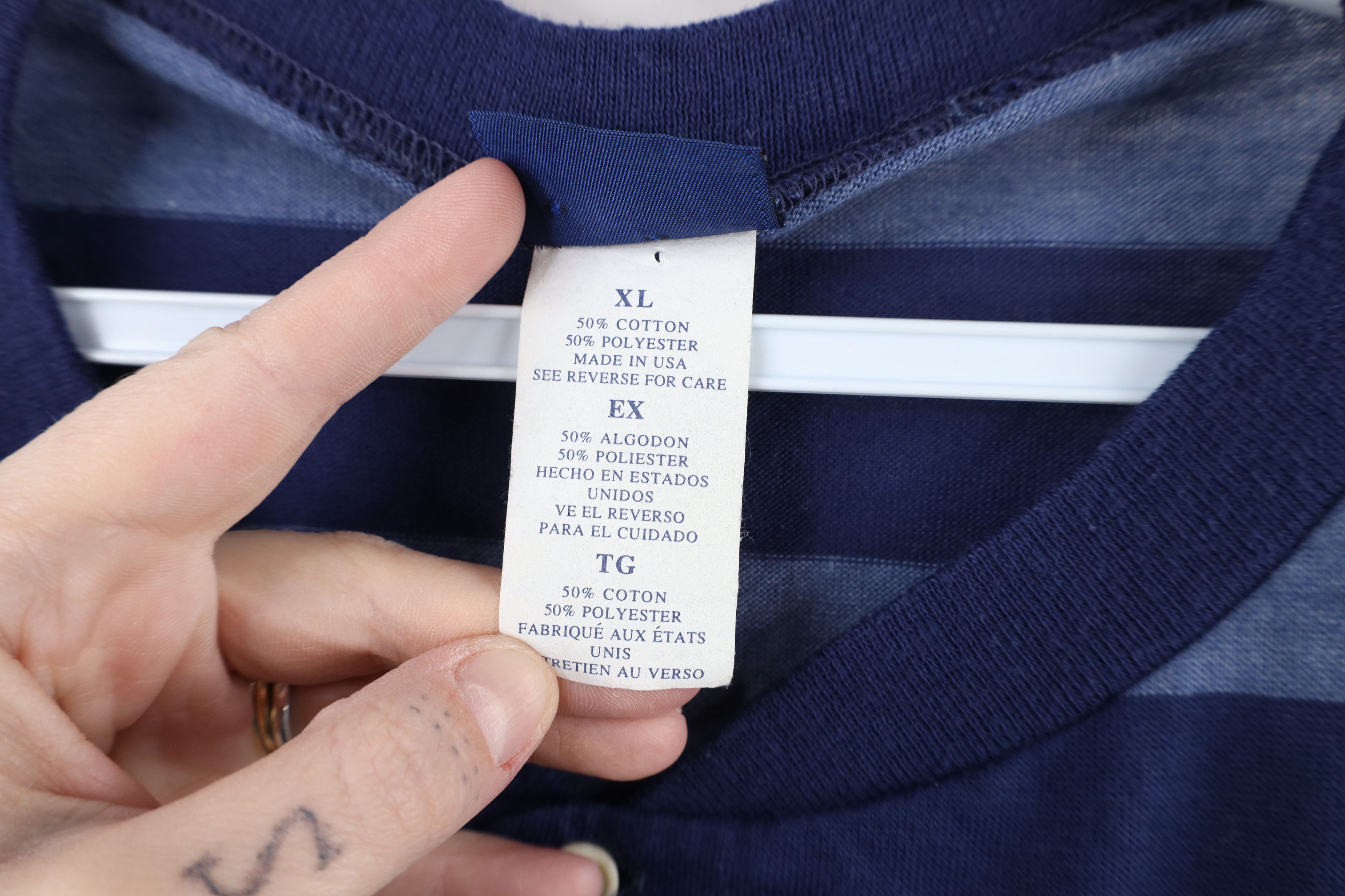 Vintage Vintage 90s Streetwear Block Long Sleeve Henley T-Shirt USA Size US XL / EU 56 / 4 - 9 Thumbnail