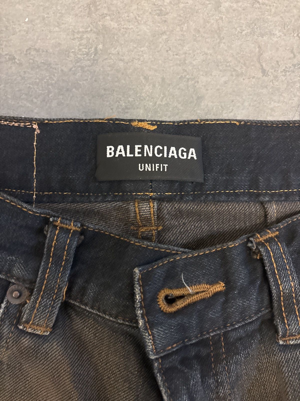 Balenciaga Balenciaga Unifit FW22 Flared Denim Dark Navy Size US 29 - 3 Thumbnail