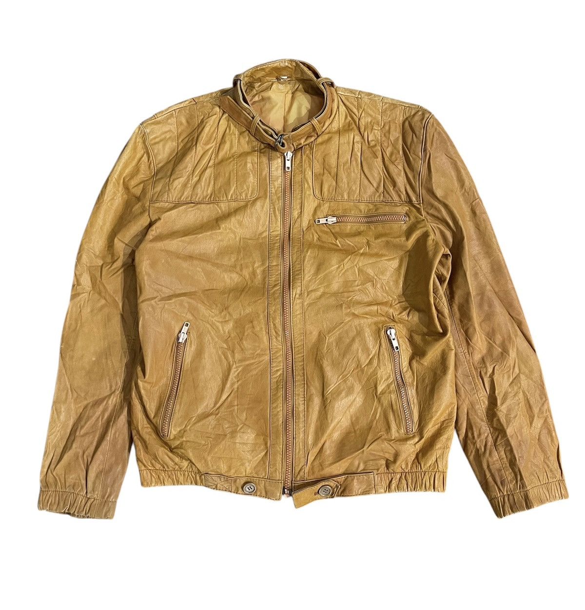 Vintage Vintage Unbrand Cow Leather Jacket Size US L / EU 52-54 / 3 - 1 Thumbnail