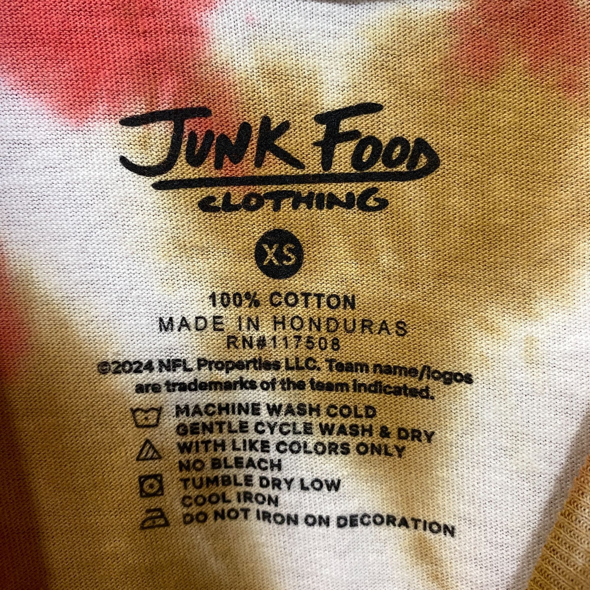 NFL San Francisco 49ers Football Tie-Dye T-Shirt Extra Small Size US XS / EU 42 / 0 - 4 Thumbnail