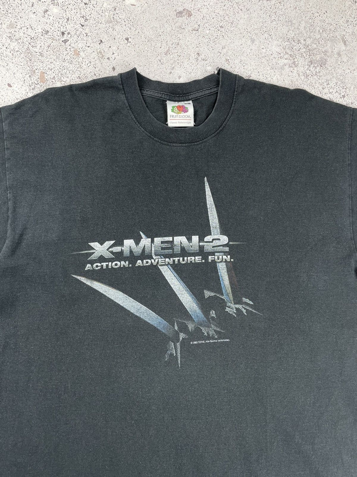 Marvel Comics × Vintage Vintage 2003 X-Men Logo Tee T-shirt Size US L / EU 52-54 / 3 - 2 Thumbnail