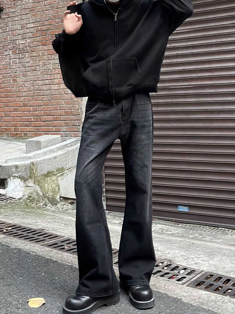 Japanese Brand × Jean Retro loose micro flared high street jeans Size US 30 / EU 46 - 1 Thumbnail