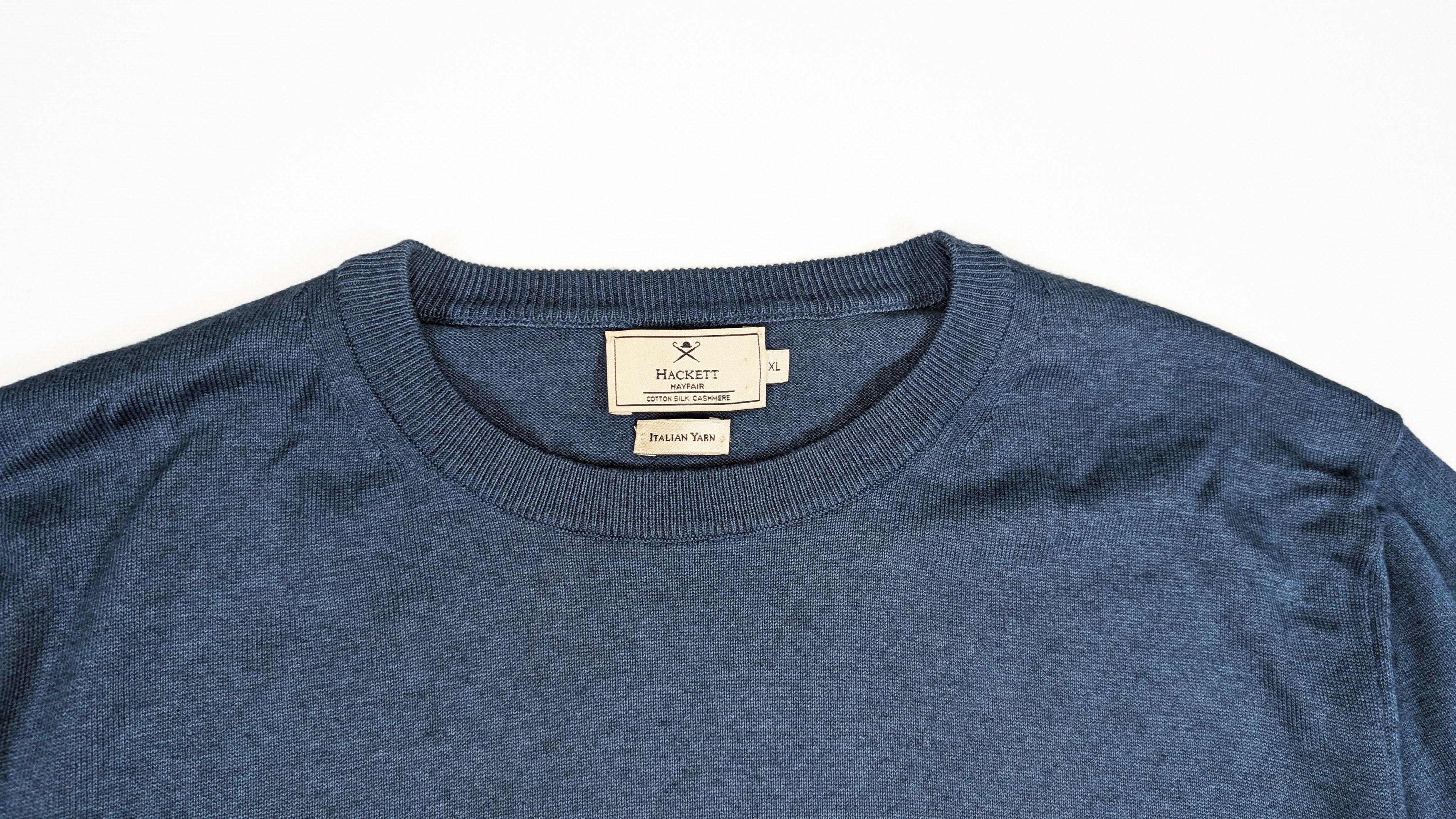 Hackett Hackett Mayfair Cotton Silk Cashmere Elbow Patches Sweater Size US XL / EU 56 / 4 - 3 Thumbnail