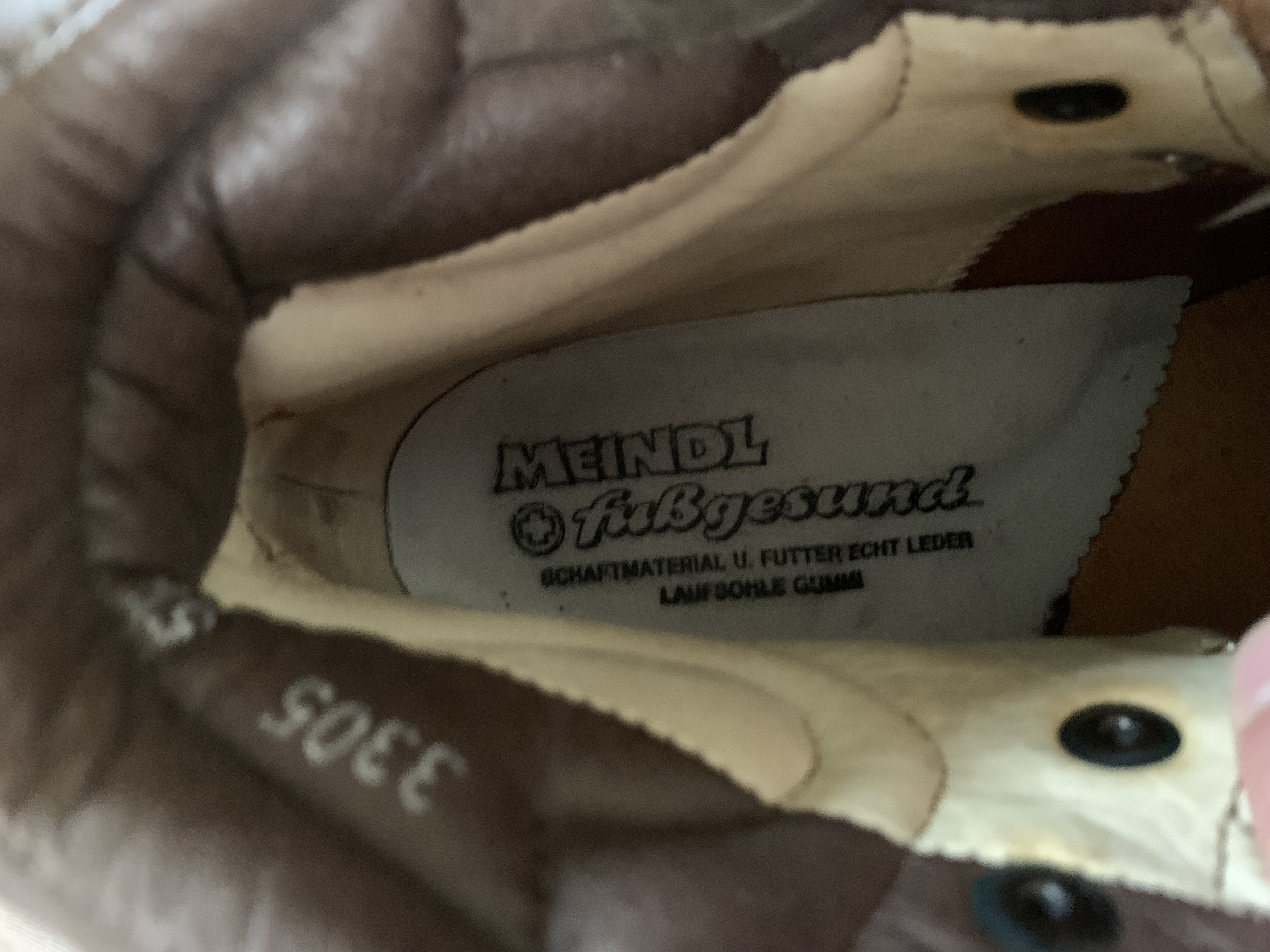 Vintage Meindl Vintage Leather Walking Hiking Boots Size US 6.5 / EU 39-40 - 12 Thumbnail