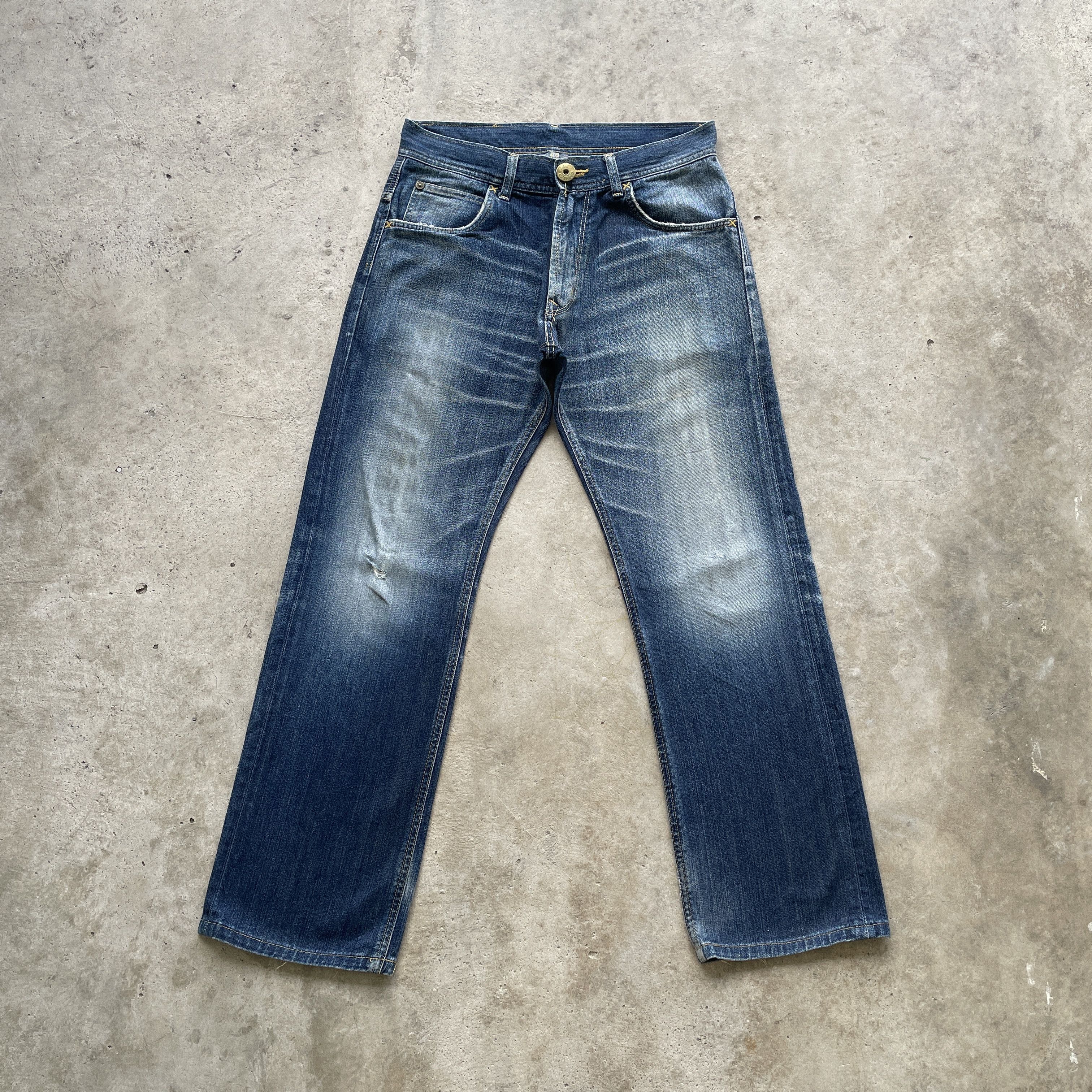 Japanese Brand Vintage Lee Japan Jeans Buckle Denim Pants Faded W32x30.5 Size US 32 / EU 48 - 3 Thumbnail