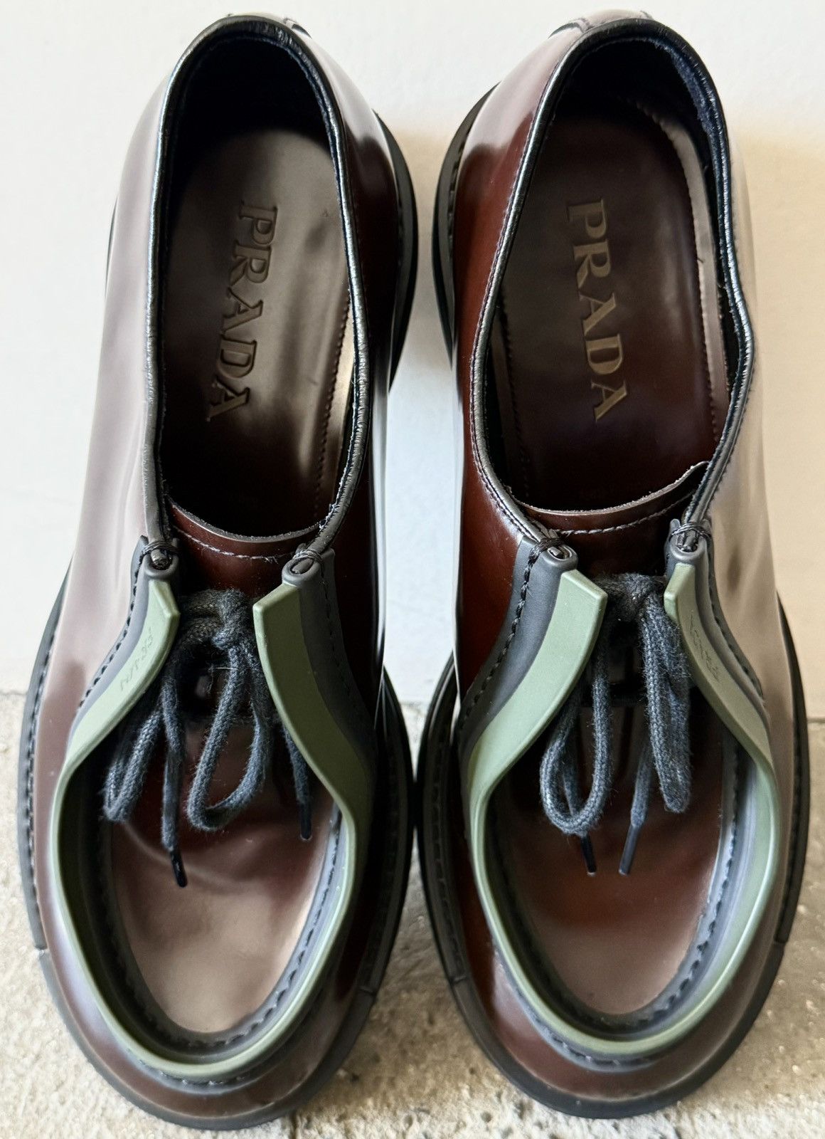 Prada × Raf Simons Prada - Raf Simons - FW2023 - Diapason Opaque -Brushed Derby Size US 8 / EU 41 - 13 Thumbnail