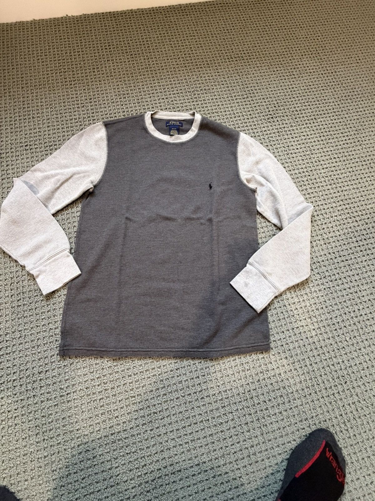Polo Ralph Lauren Long sleeve thermal tee shirt 2 tone new Size US M / EU 48-50 / 2 - 1 Thumbnail