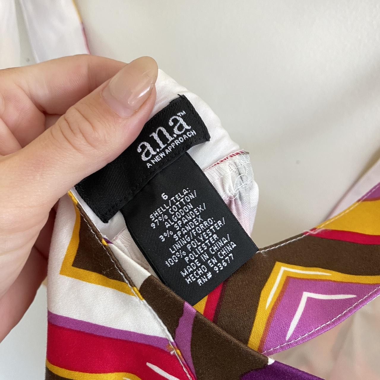 Designer ANA A NEW APPROACH MULTICOLOR DRESS 70S VIBE SIZE 6 WOMENS Size M / US 6-8 / IT 42-44 - 8 Thumbnail