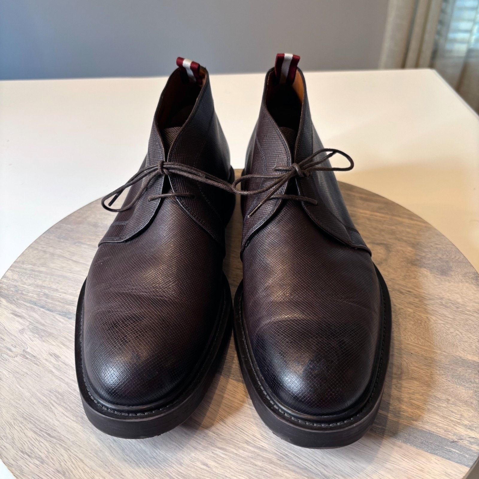 Bally Bally Vilmar Saffiano Leather Chukka Boots Men’s Size 11 D Size US 11 / EU 44 - 4 Thumbnail