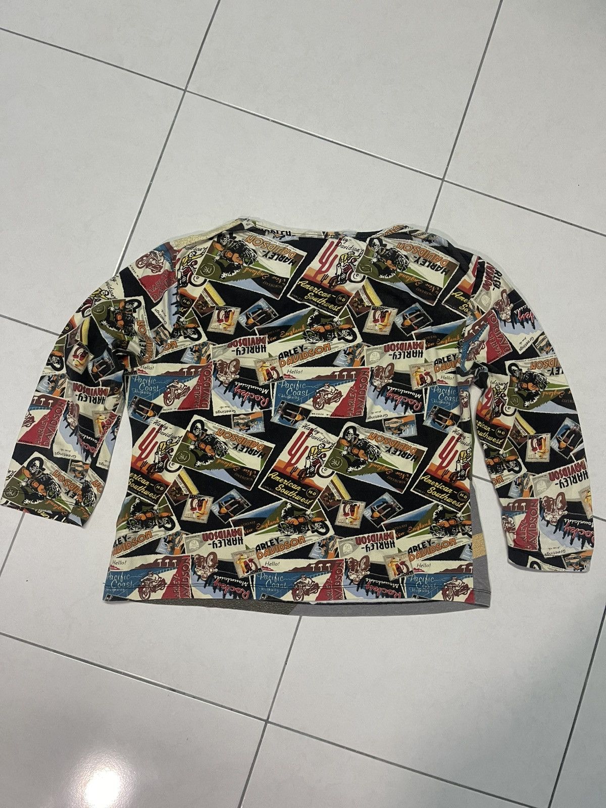 Harley Davidson × Vintage 🔥HOT🔥VINTAGE HARLEY DAVIDSON FULL PRINT VERY RARE Size M / US 6-8 / IT 42-44 - 2 Thumbnail