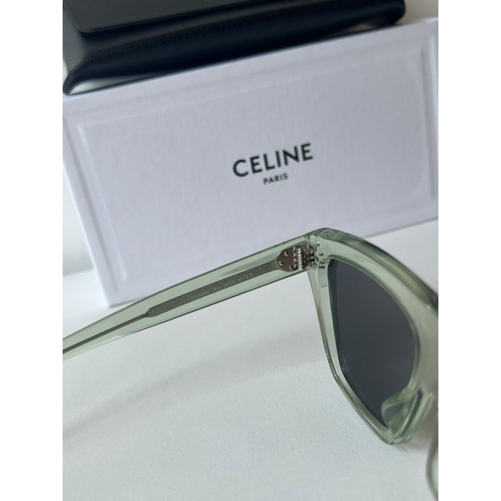 Celine NEW Celine CL40256I Transparent Green Sunglasses Size ONE SIZE - 6 Thumbnail