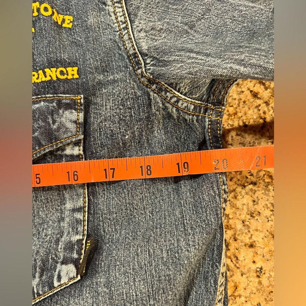 Other Yellowstone Dutton Ranch Western Denim Shirt Snap Button S Size US S / EU 44-46 / 1 - 4 Thumbnail