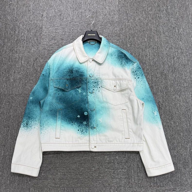 Louis Vuitton Louis Vuitton Tie-dyed starry sky denim jacket Size US XL / EU 56 / 4 - 1 Thumbnail