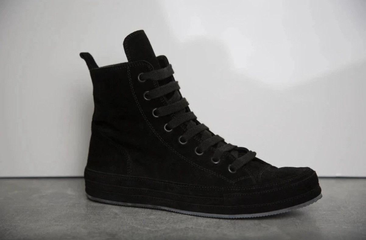 Ann Demeulemeester Ann Demeulemeester AW13 Suede High Tops in black Size US 8 / EU 41 - 12 Thumbnail
