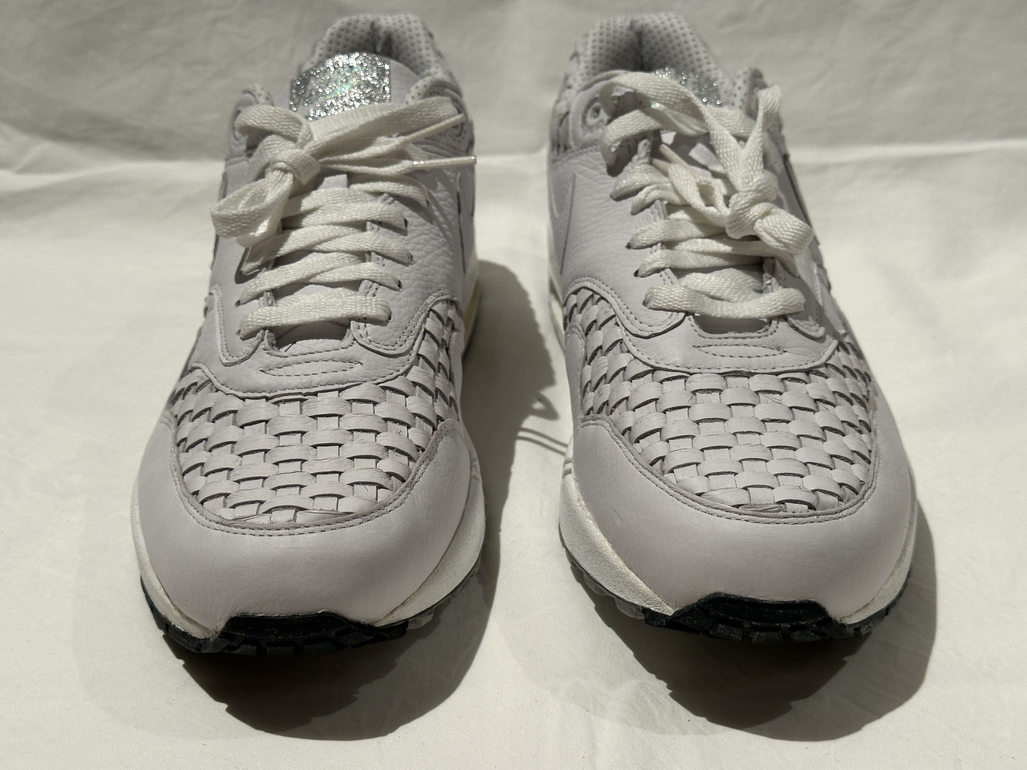 Nike NEW NIKE AIR MAX 1 PREMIUM SP WHITE 'WOVEN LEATHER' SZ 11 Size US 11 / EU 44 - 3 Thumbnail