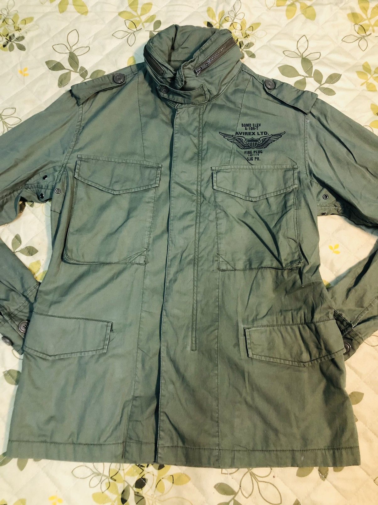 Avirex Avirex Military Zippered Jacket (30) Size US L / EU 52-54 / 3 - 3 Thumbnail