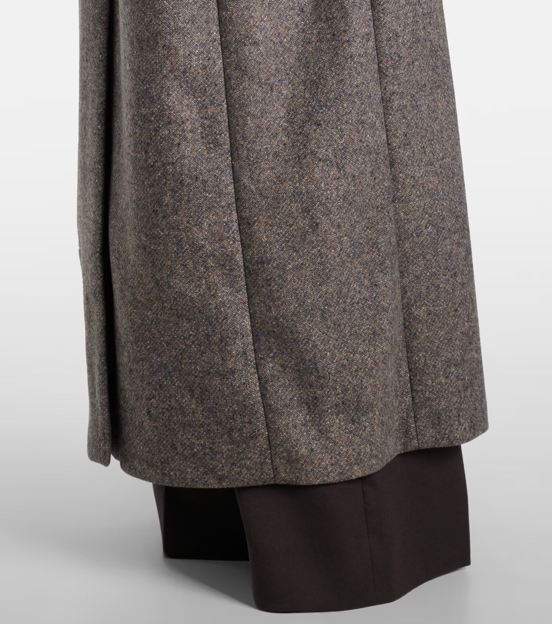 Stella McCartney o1s22i1n1024 Maxi Tweed Coat in Grey Size S / US 4 / IT 40 - 6 Thumbnail
