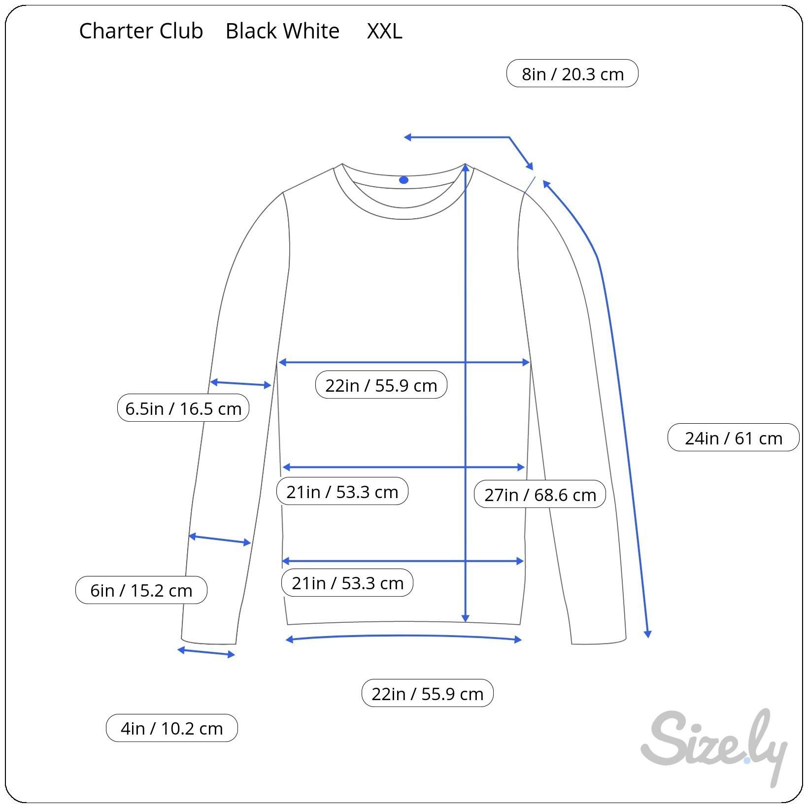Charter Club Charter Club Women's Black White Sweater XXL NWT $59.50 Size XXL / US 16-18 / IT 52-54 - 2 Thumbnail