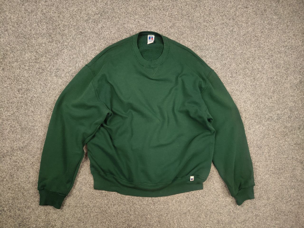 Russell Athletic Vintage Russell Athletics USA Made Blank Green Sweatshirt Size US XL / EU 56 / 4 - 8 Thumbnail