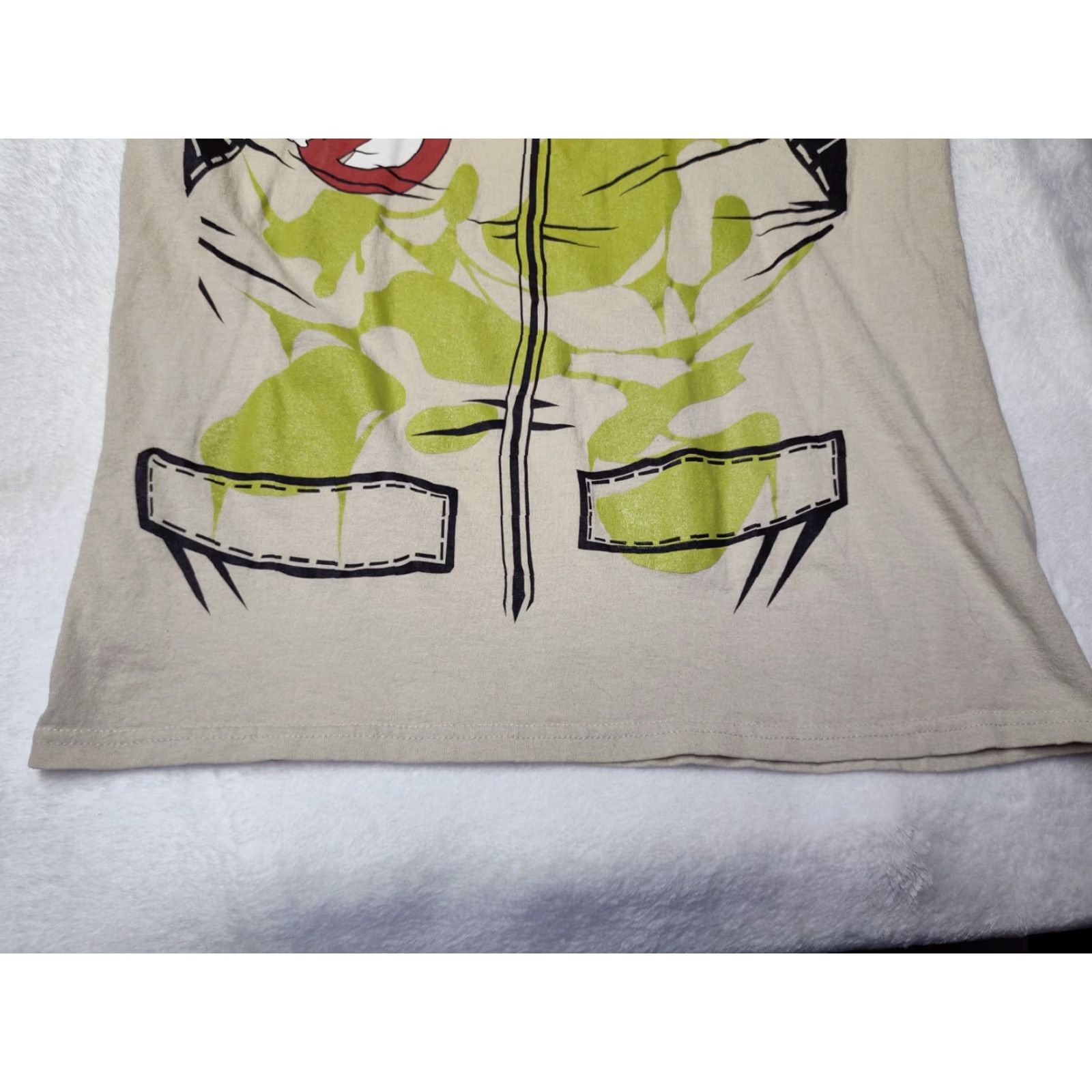 Gildan VINTAGE Ghostbusters T-Shirt Crew Neck Unisex Adults M Tan Brown Cotton Gildan Graphic Print 80s 90s Boys Girls Mens Womens Size US M / EU 48-50 / 2 - 2 Thumbnail