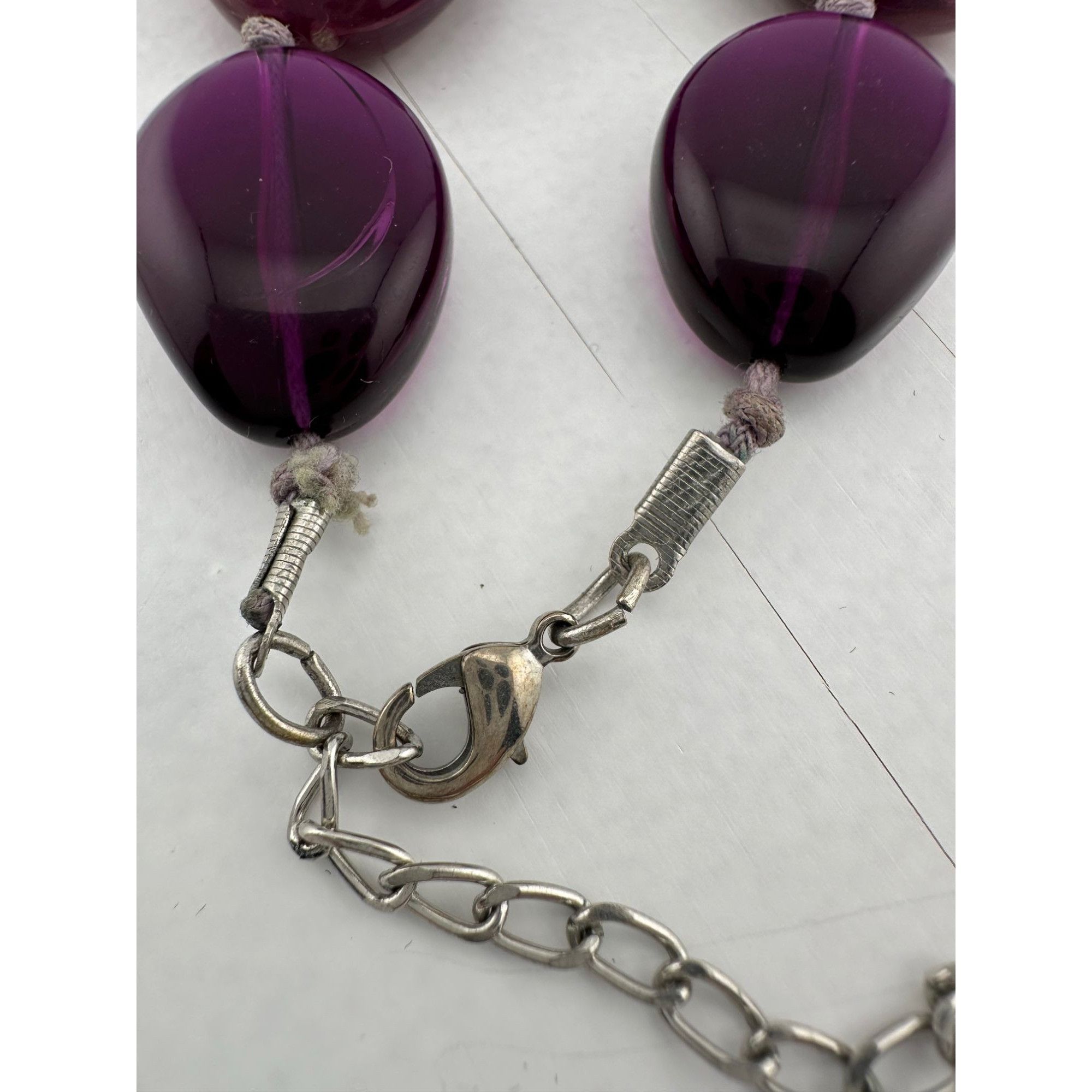 Other Women's Chunky Purple Necklace with Clasp Size ONE SIZE - 14 Thumbnail