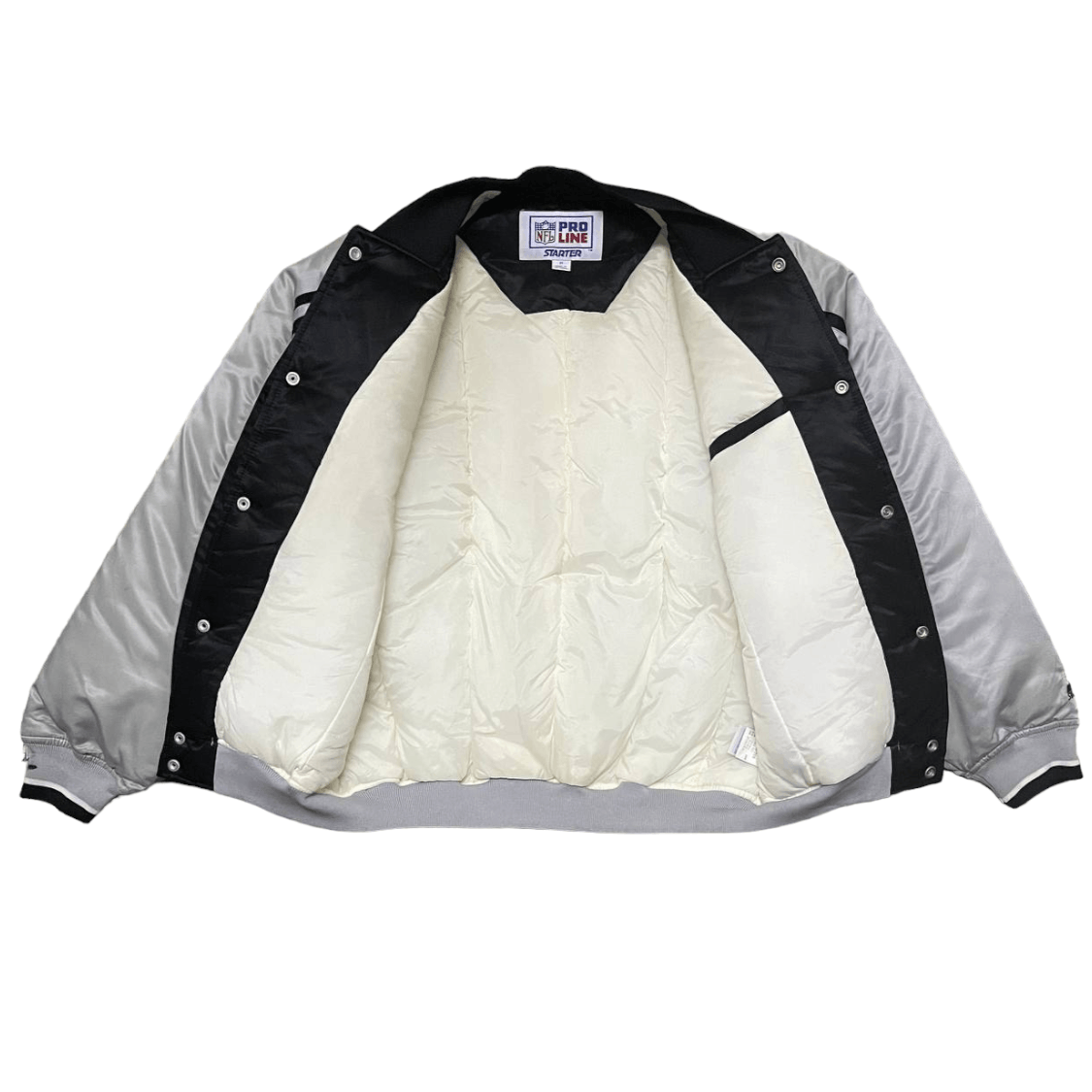 Vintage Starter Oakland Riders NFL Team Puffer Bomber Jacket