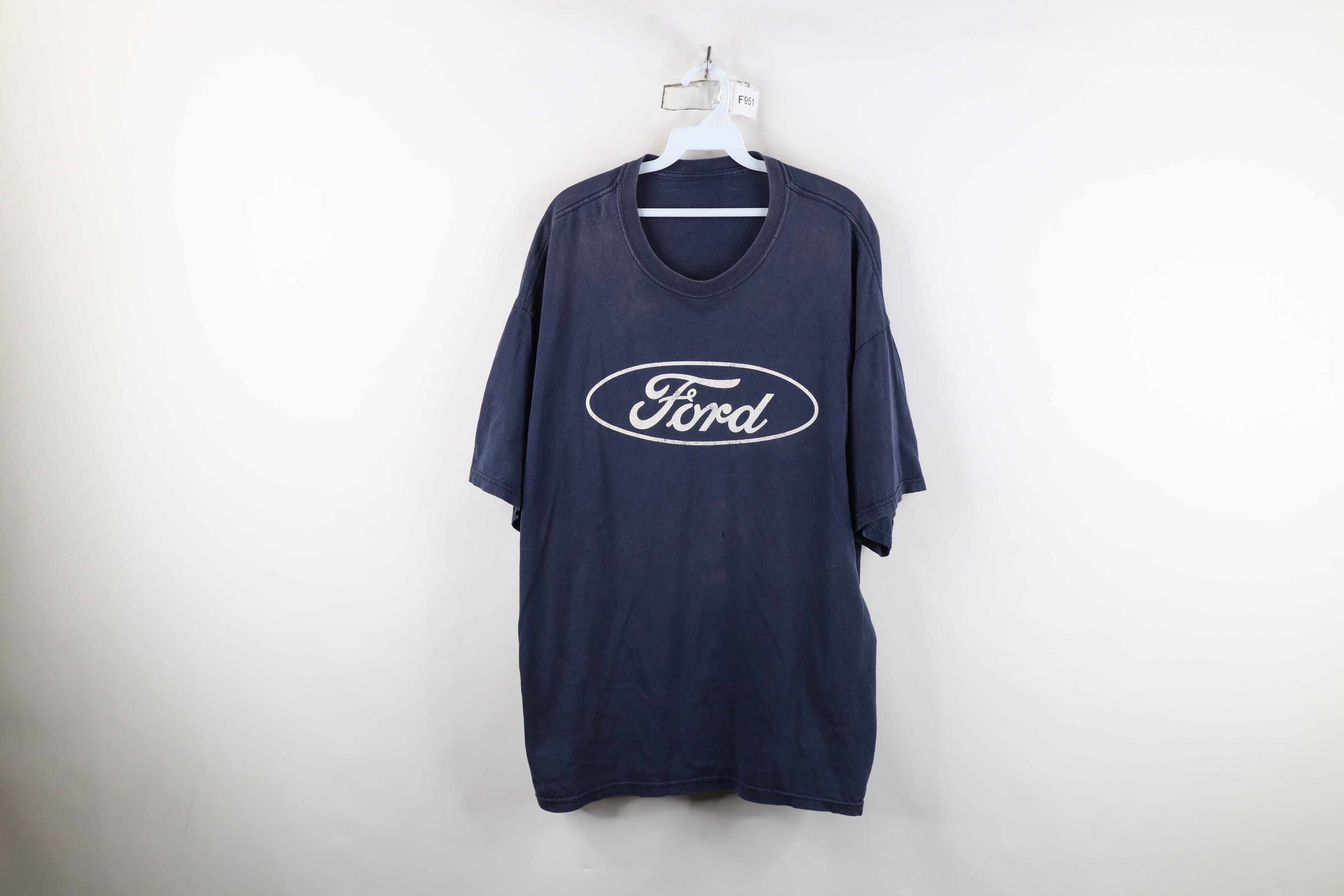 Vintage Vintage 90s Y2K Ford Motor Co Spell Out Big Logo T-Shirt Size US XXL / EU 58 / 5 - 1 Thumbnail