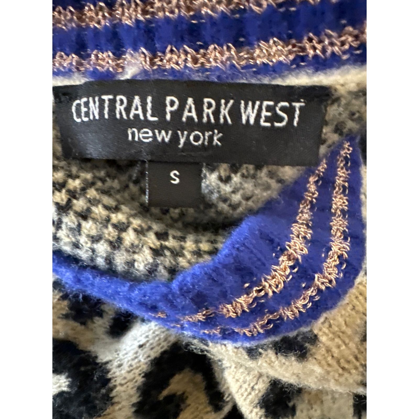 Central Park West CENTRAL PARK WEST Leopard Lurex Crew Wool Blend Metallic Size S / US 4 / IT 40 - 11 Thumbnail