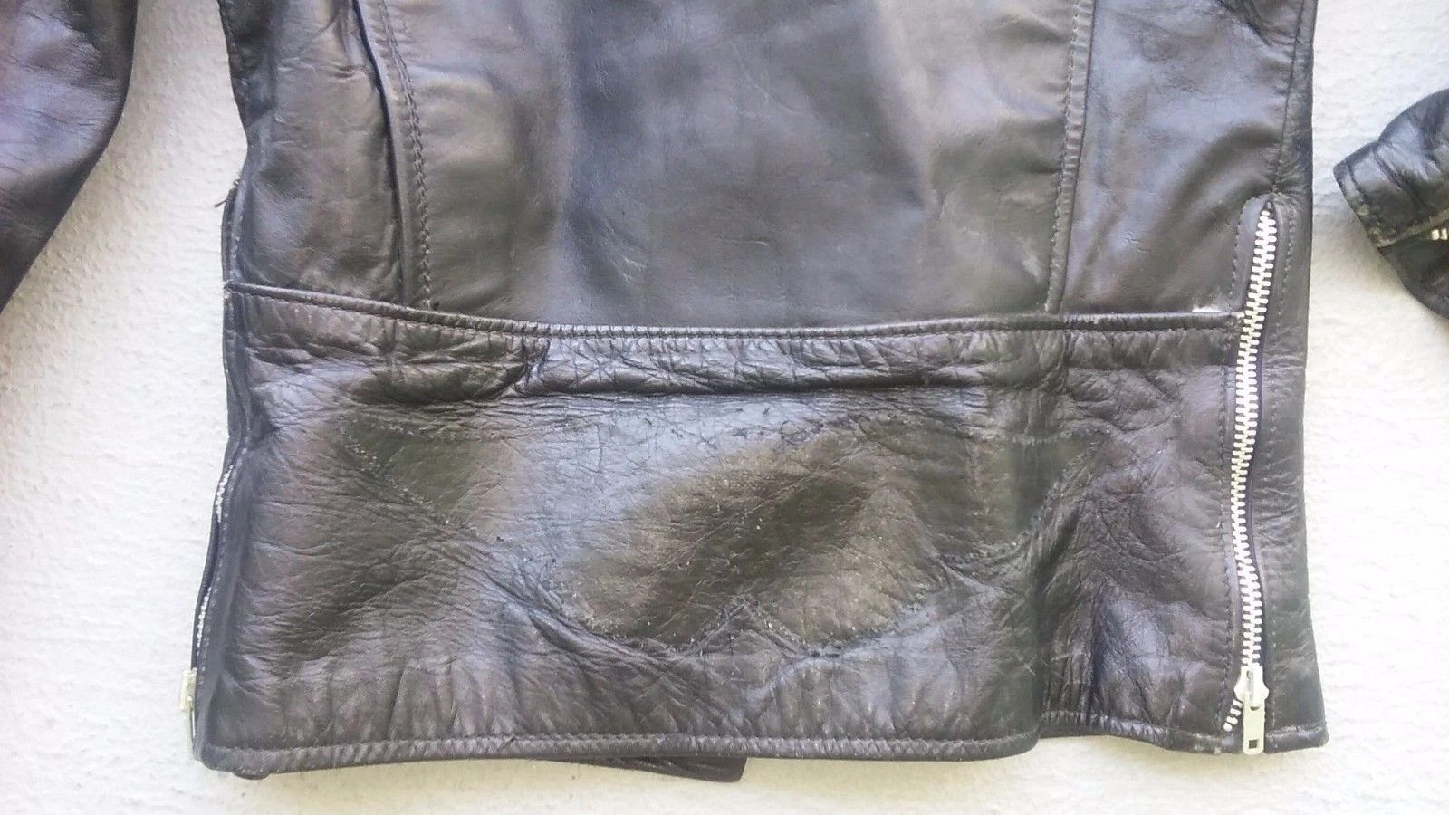 Brooks Vintage BROOKS Cafe Racer Steerhide Leather Jacket 60s Size XS / US 0-2 / IT 36-38 - 3 Thumbnail