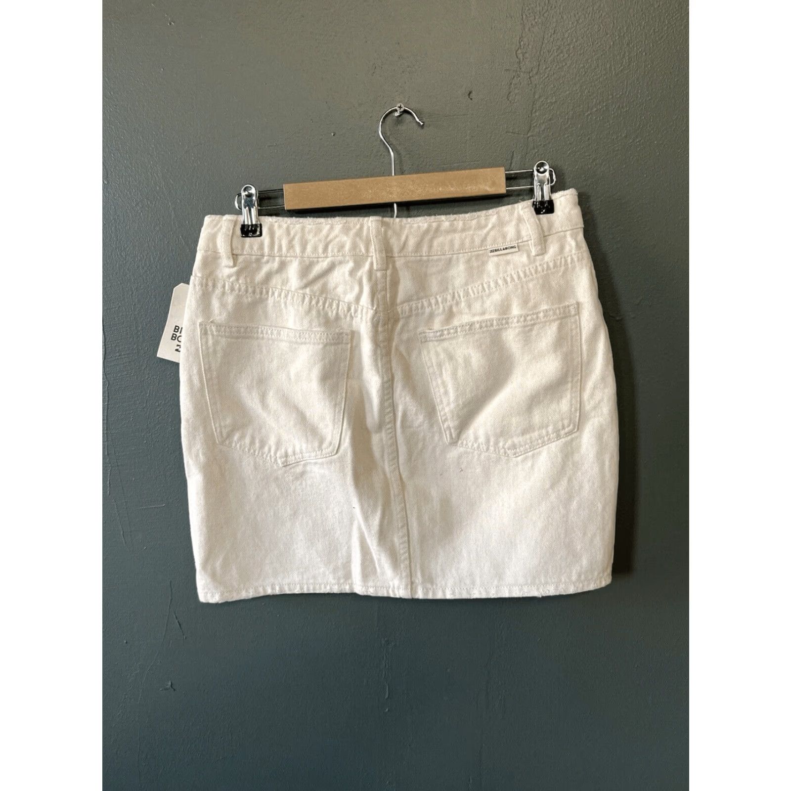 Billabong VINTAGE Billabong Womens Black Ivory Denim Skirt Size 30 NWT Size 30" / US 8 / IT 44 - 2 Thumbnail