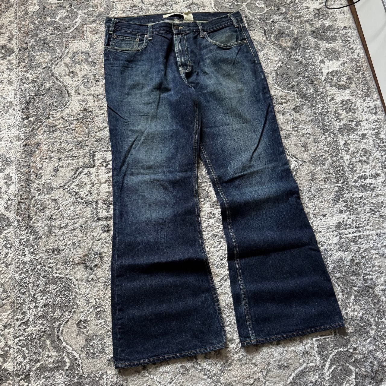 Gap Crazy Gap Ultra Flare Wide Baggy Washed Curvy Flare Jeans Size US 38 / EU 54 - 6 Thumbnail