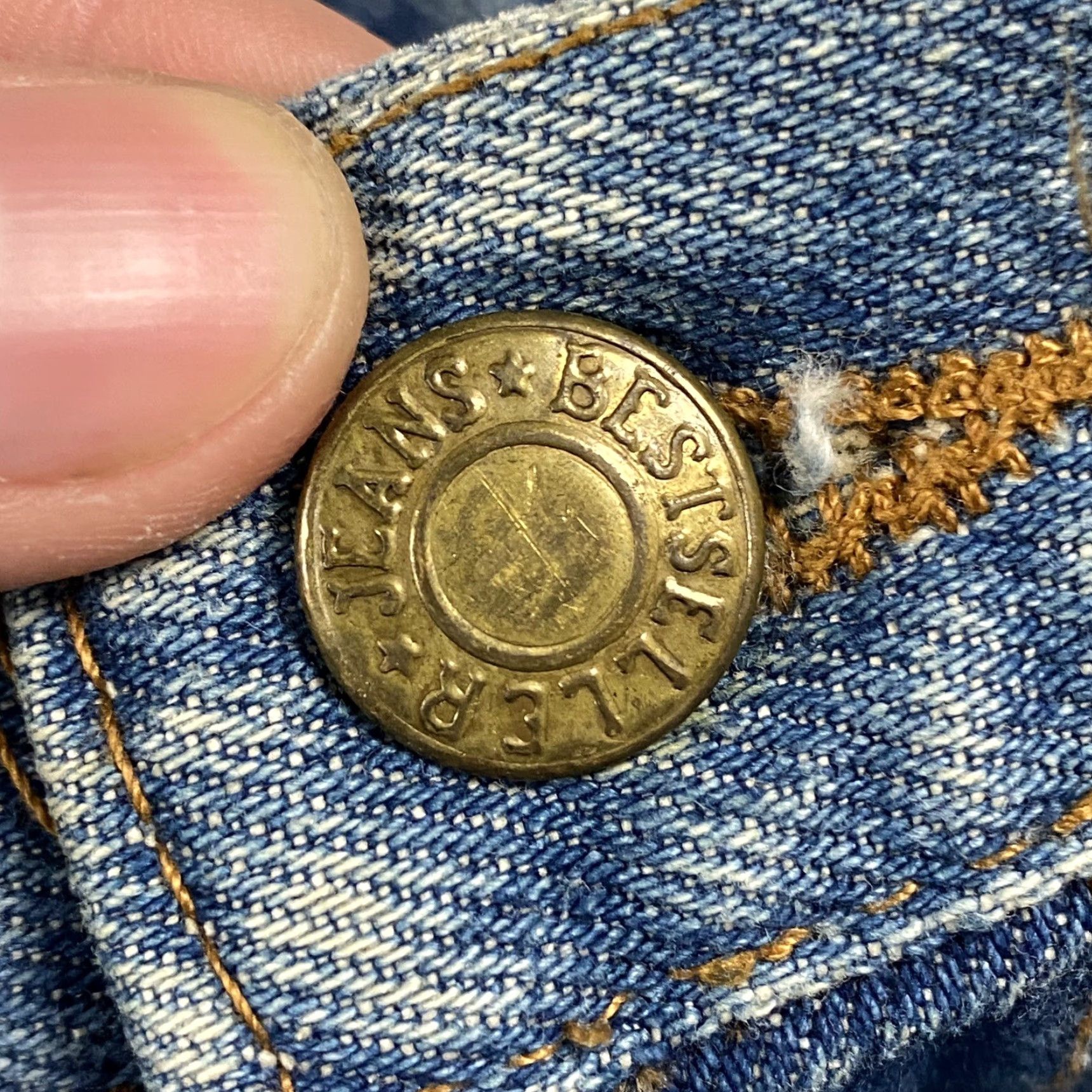 J Brand VINTAGE HORSE BRAND Denim Jeans Wide-Leg Baggy Hip Hop 90s Made in Italy Adult 36 Blue Mens Size US 36 / EU 52 - 3 Thumbnail