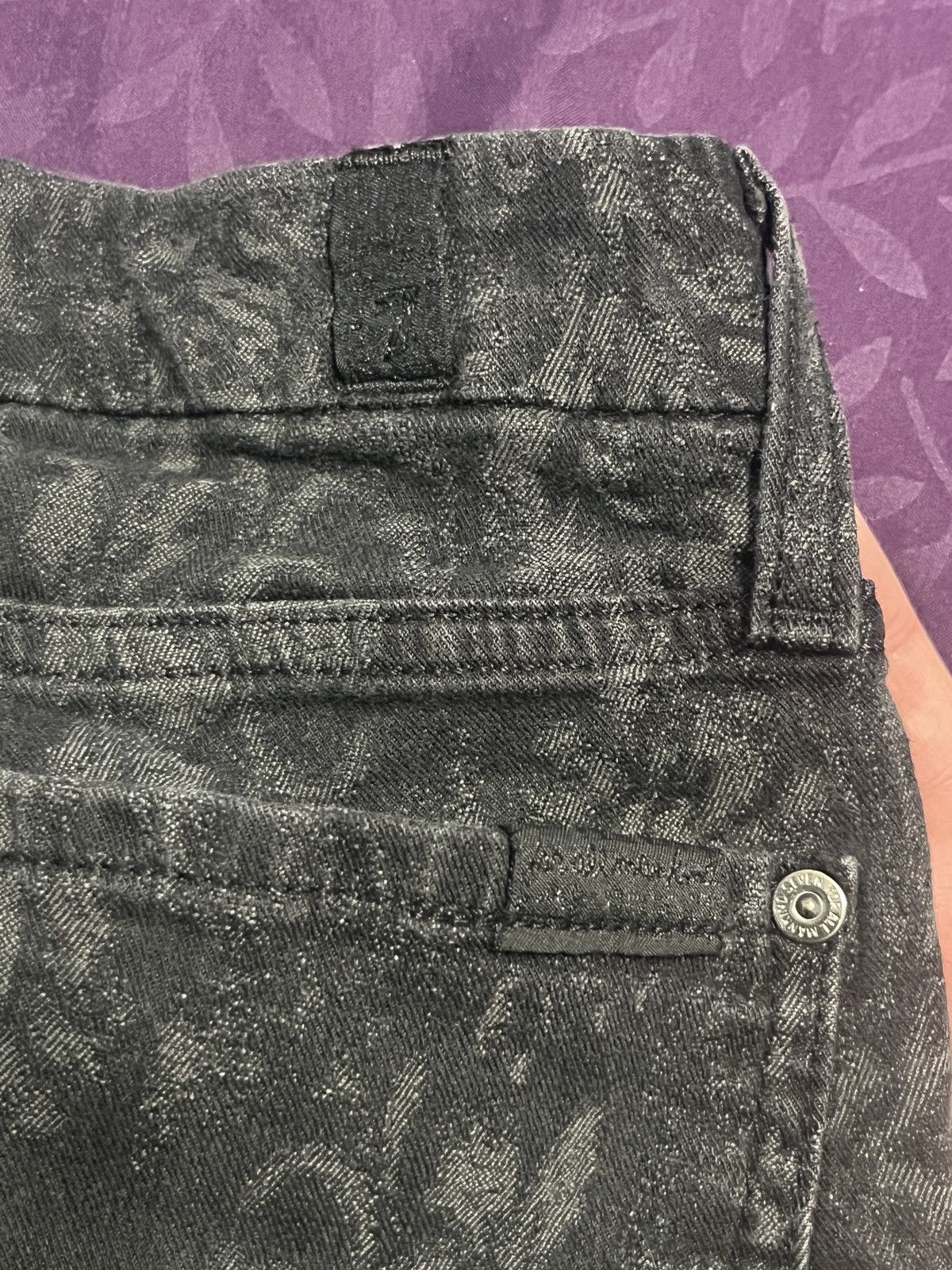 7 For All Mankind 7 For All Mankind Skinny Jeans Black floral Sz 28 Floral Size 28" / US 6 / IT 42 - 7 Thumbnail
