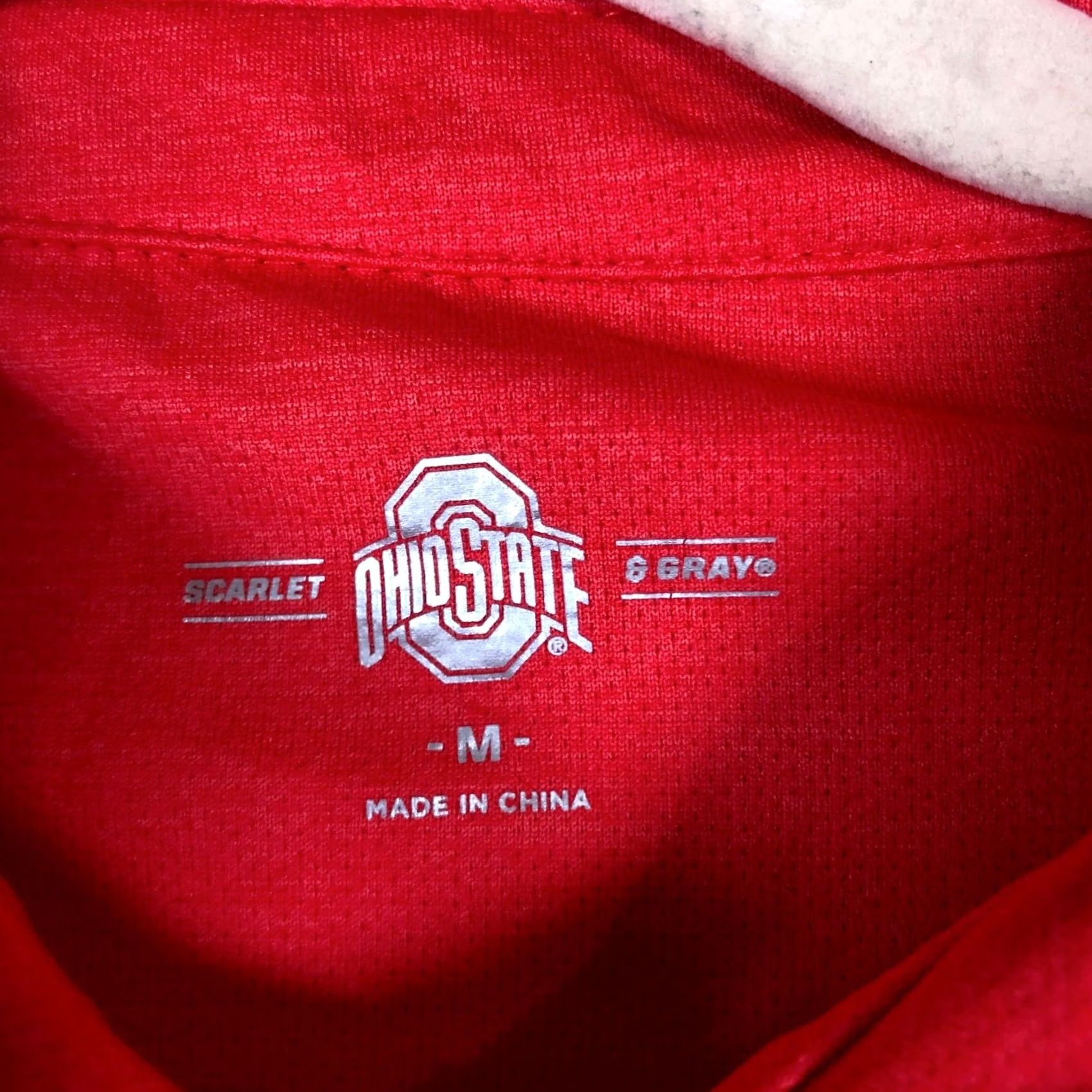 Vintage Ohio State Mens Shirt Red Short Sleeve Collared Polo 100% Polyester Medium Size US M / EU 48-50 / 2 - 6 Thumbnail