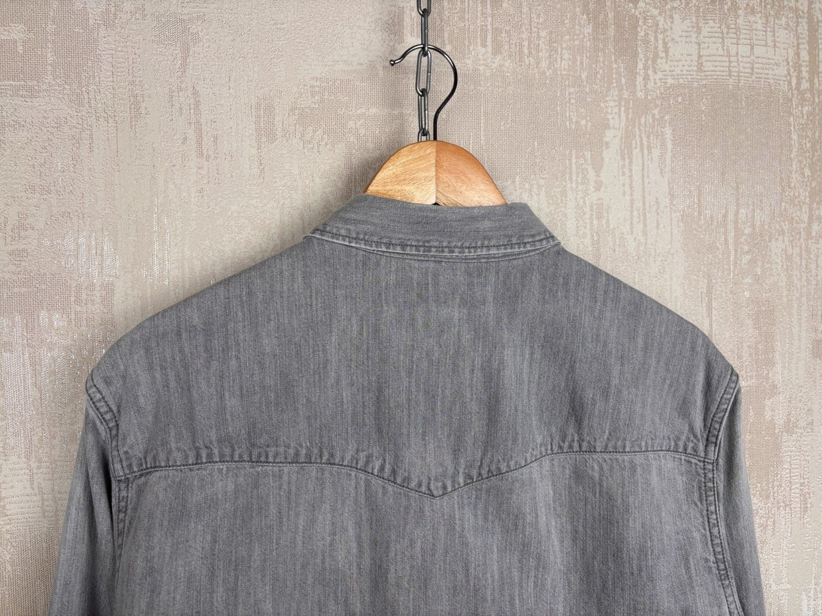 Allsaints AllSaints Cannon Long Sleeve Pearl Snap Button Western Shirt Size US M / EU 48-50 / 2 - 15 Thumbnail