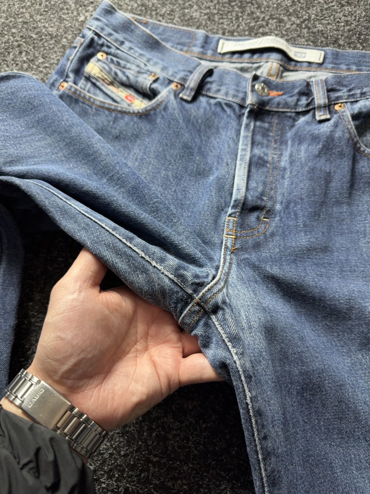 Diesel Luxury 90s Y2K Diesel Industry Made in Italy Straight Jeans Size US 36 / EU 52 - 8 Thumbnail