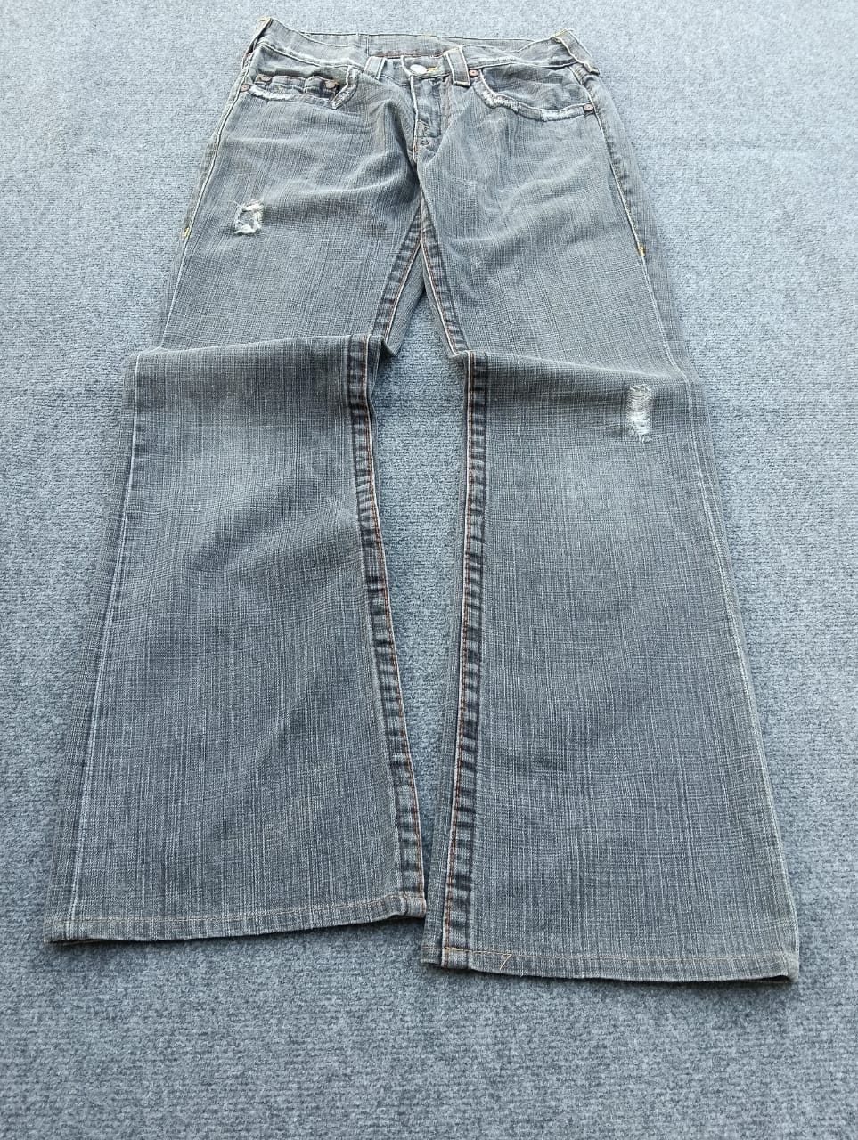 True Religion Distressed True Religion Bootcut Jeans Made in USA Faded. Size US 30 / EU 46 - 1 Thumbnail