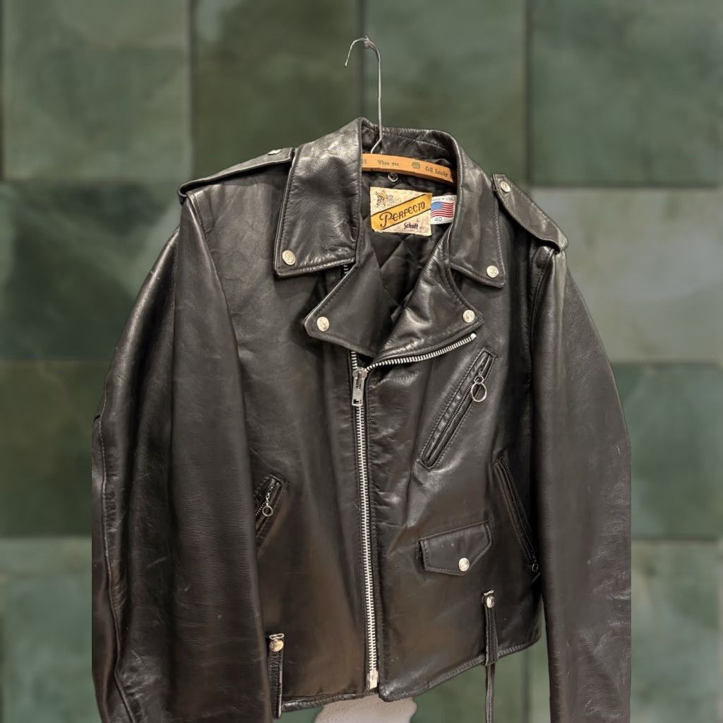 Schott VINTAGE Schott Bros Rancher Jacket Leather Sz 40 Brown USA