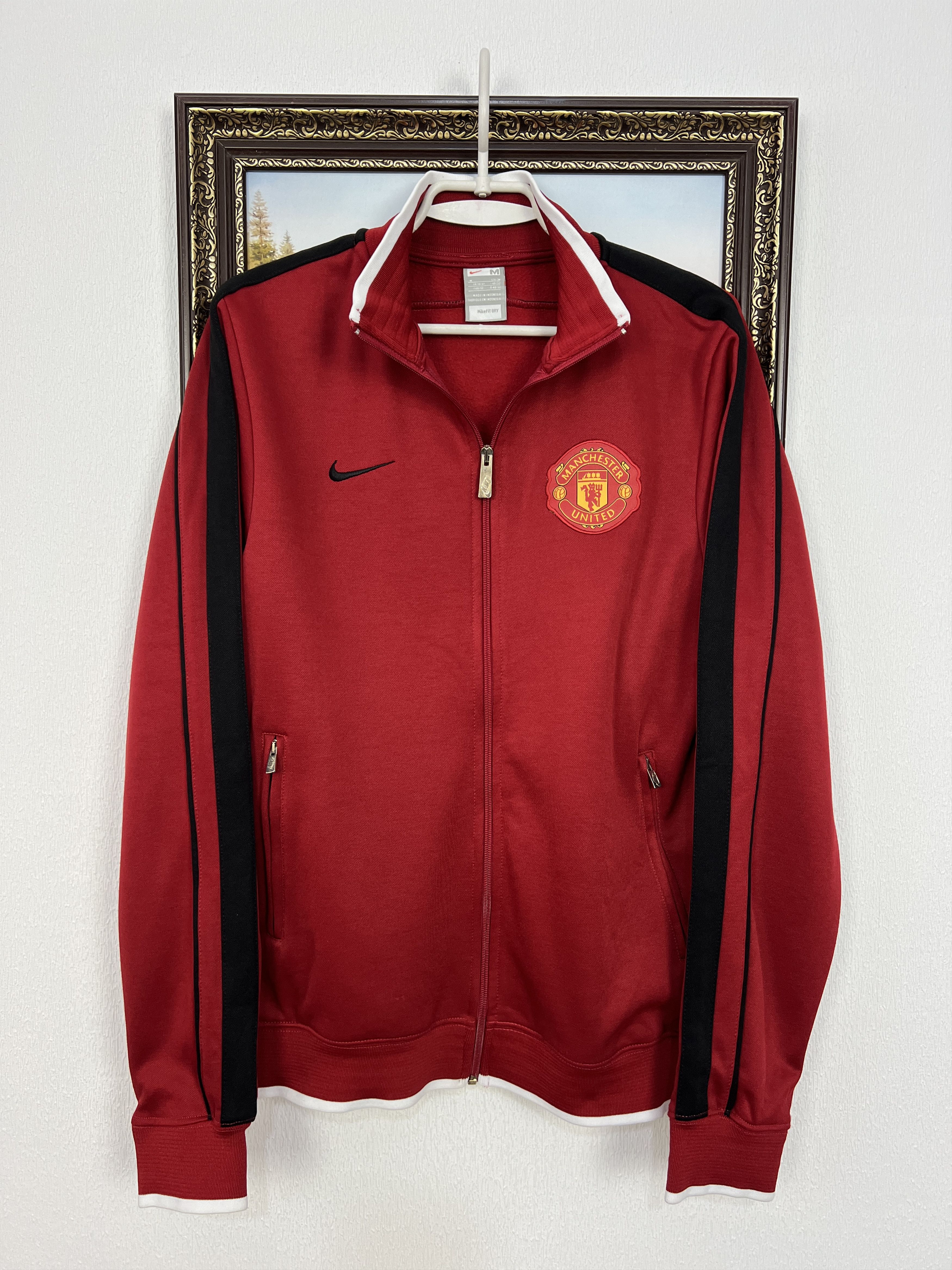 Vintage Manchester United Football Jacket Soccer Track Top Replica Size US M / EU 48-50 / 2 - 1 Thumbnail