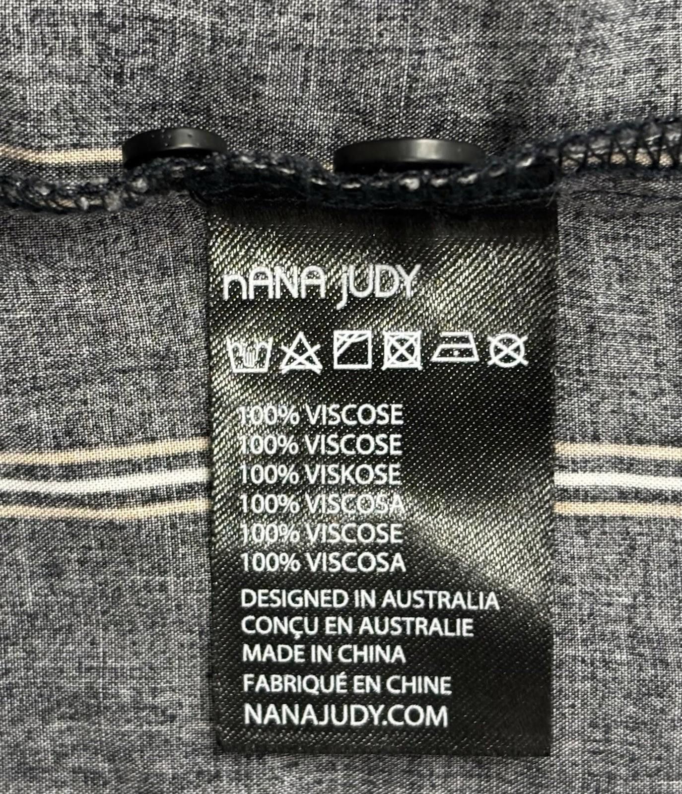 NANA JUDY Nana Judy Shirt Mens Medium Verve Navy Striped Button Up $75 Size US M / EU 48-50 / 2 - 11 Thumbnail