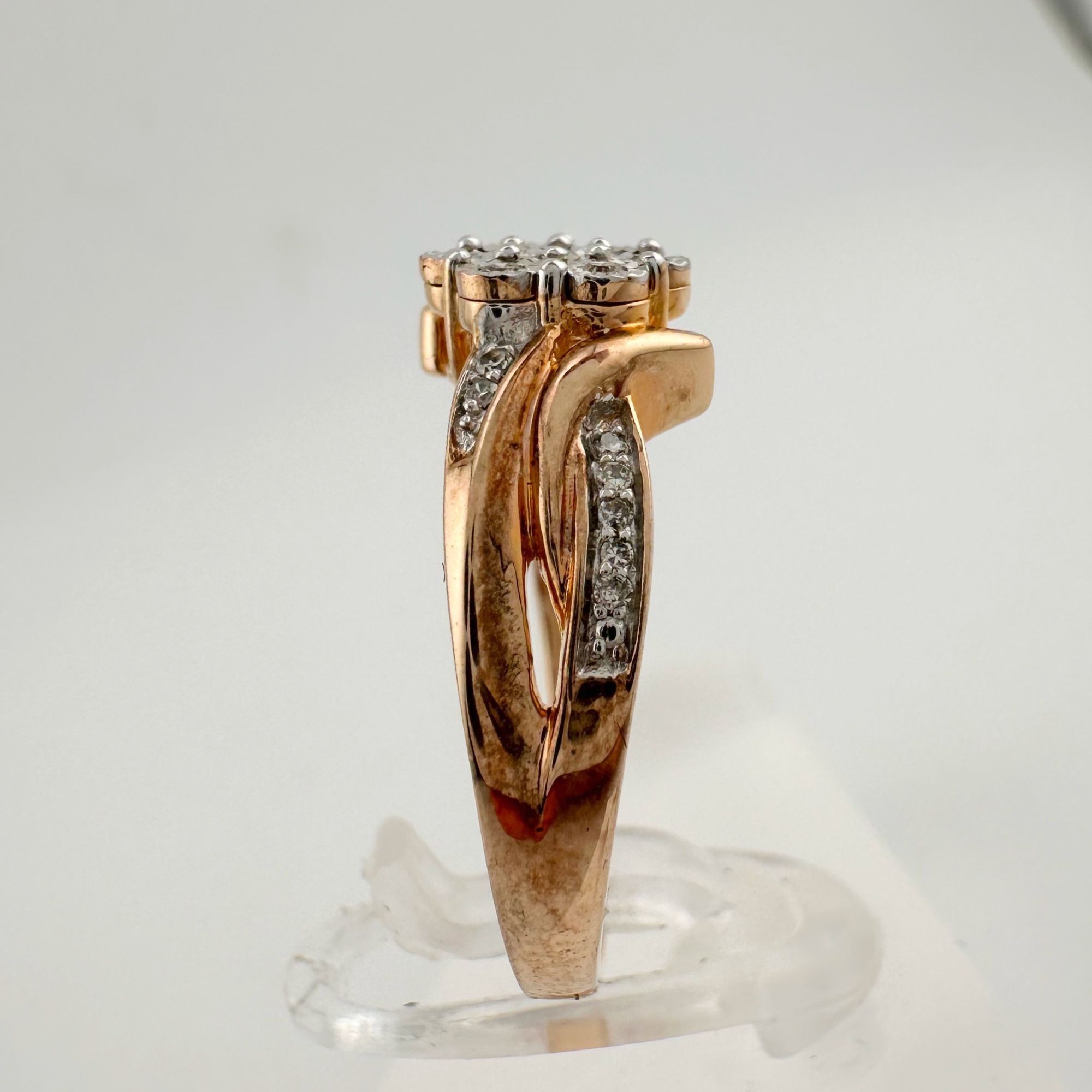 Other Two Tone Natural Diamond Sweetheart Ring Size 6.75 Size ONE SIZE - 4 Thumbnail