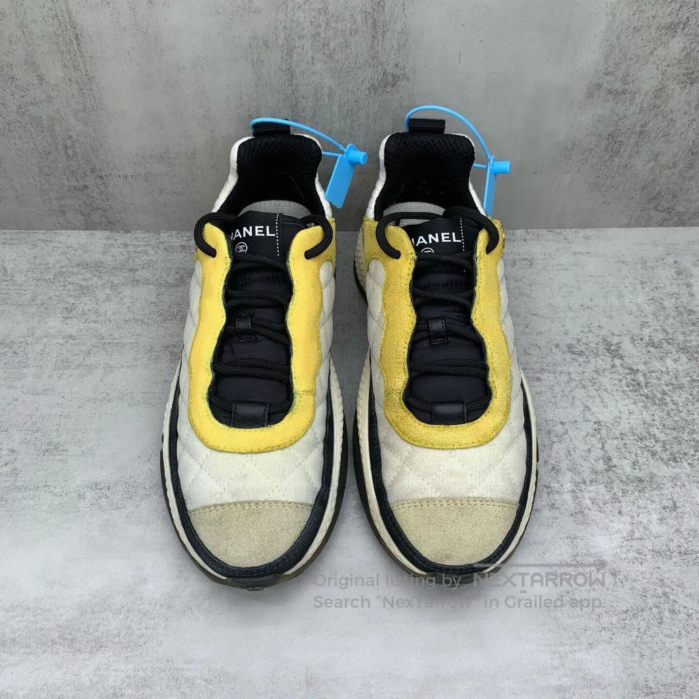 Chanel Chanel Black Yellow Sneakers Size 38. Size US 7 / IT 37 - 4 Thumbnail