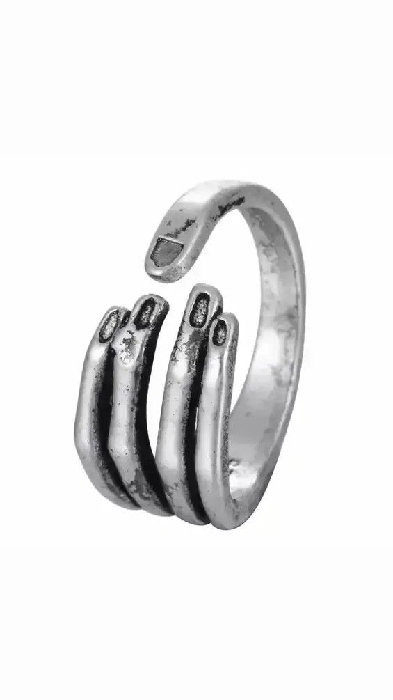 Jewelry Antique Hand Finger Ring Size ONE SIZE - 1 Thumbnail