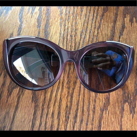 Chloe Chloe oversized Bordeaux cateye arrow sunglasses Size ONE SIZE - 3 Thumbnail