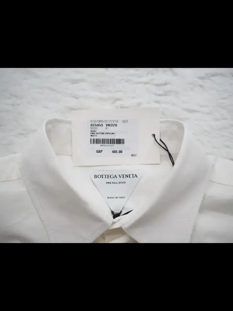 Bottega Veneta IT 41 Bottega Veneta 20AW White Cotton Blouse Shirt Size US L / EU 52-54 / 3 - 3 Thumbnail
