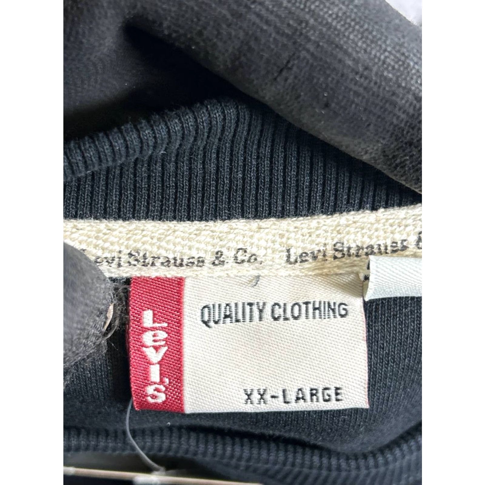 Levi's VINTAGE Levi's Sweatshirt Mens 2XL Black Cotton Millennial 2000s New Graphic Print Pullover Crew Neck Size US XXL / EU 58 / 5 - 3 Thumbnail