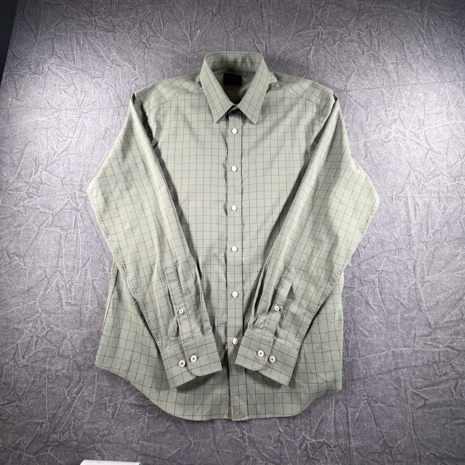 UNTUCKit Untuckit Shirt Men's L Green Slim Fit Stripe Size US L / EU 52-54 / 3 - 1 Thumbnail