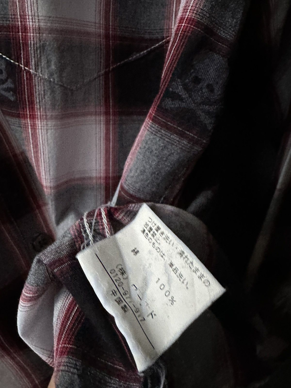 Japanese Brand Womens Tkmixpice Skull Check Shirt Size L Size L / US 10 / IT 46 - 6 Thumbnail