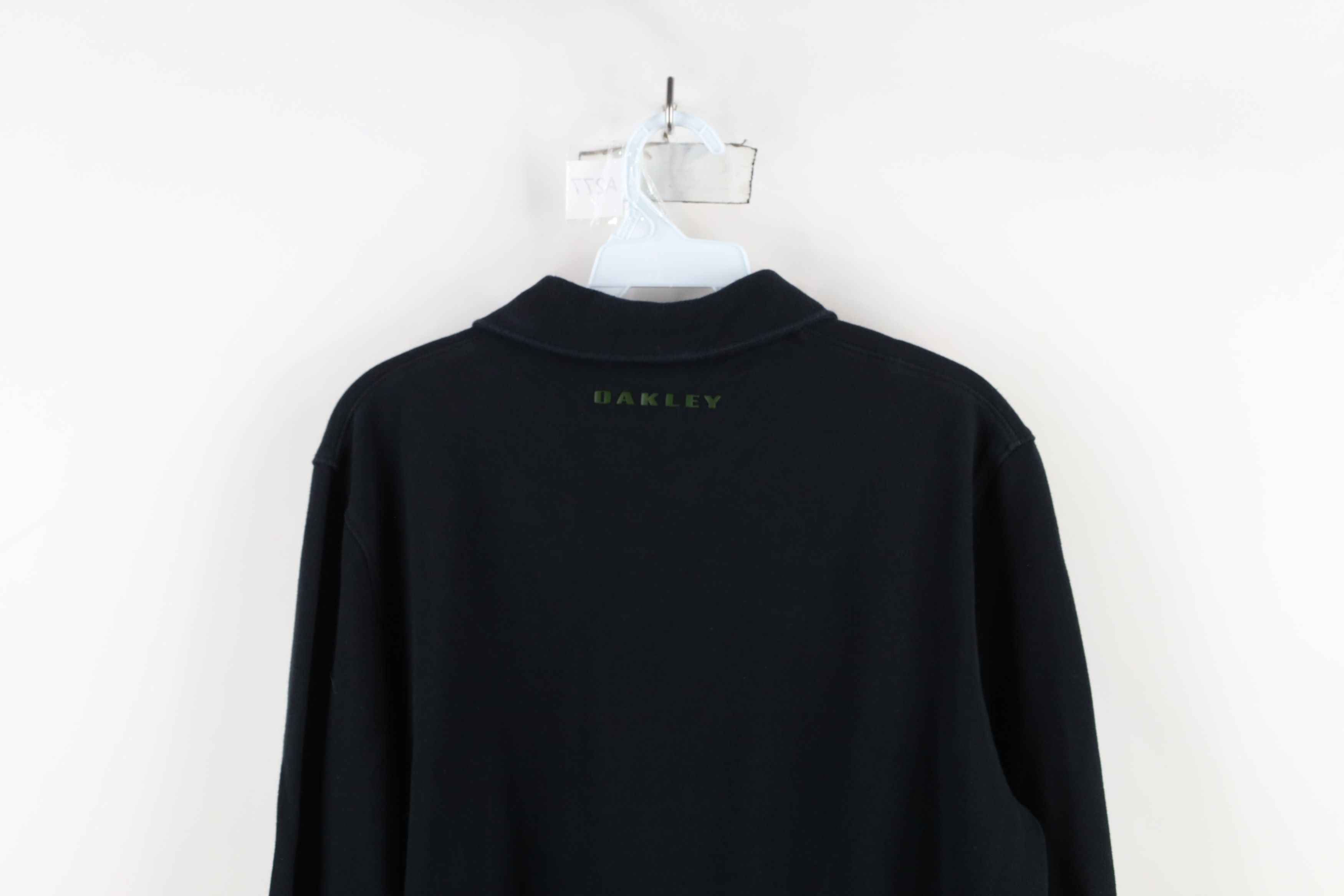 Oakley × Vintage Vintage Y2K Oakley O Logo Thermal Knit Long Sleeve Polo Size US L / EU 52-54 / 3 - 13 Thumbnail