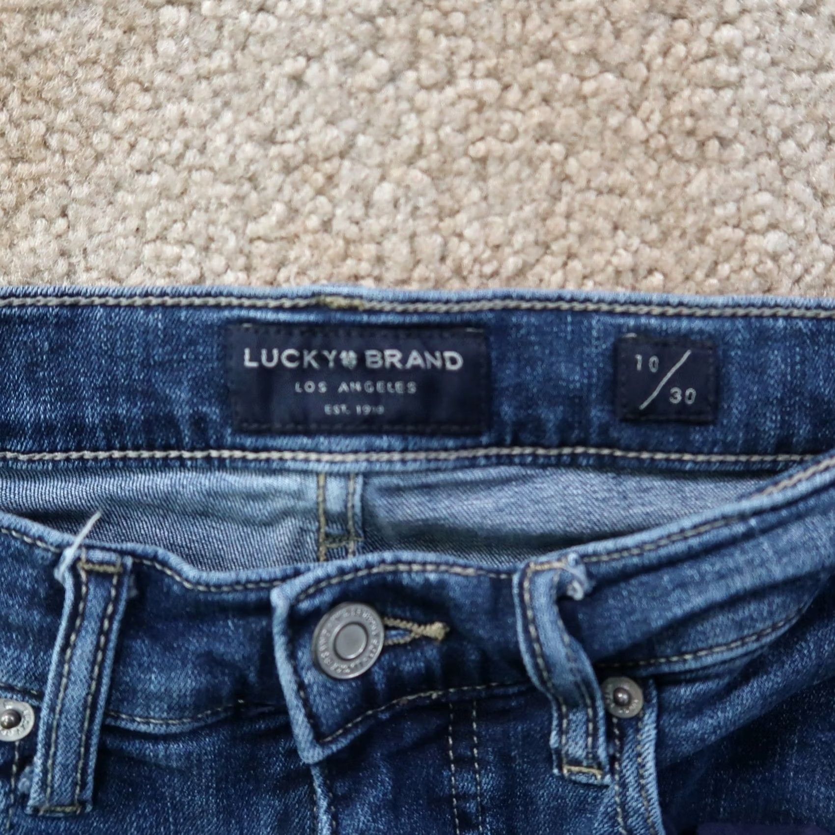 Lucky Brand Lucky Brand High Rise Flare Jeans Women's 10 Blue Denim Stretch Size 32" / US 10 / IT 46 - 3 Thumbnail